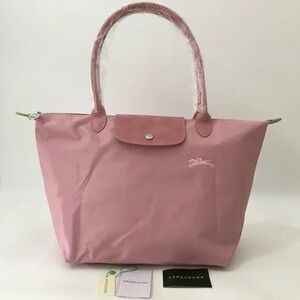 NWT Longchamp Le Pliage Original Large Shoulder Nylon Bag Tote IN Pink